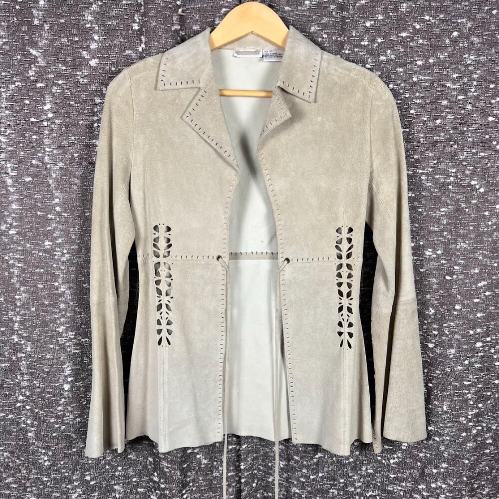 100% Leather Charlotte Russe Cowgirl Jacket Coat